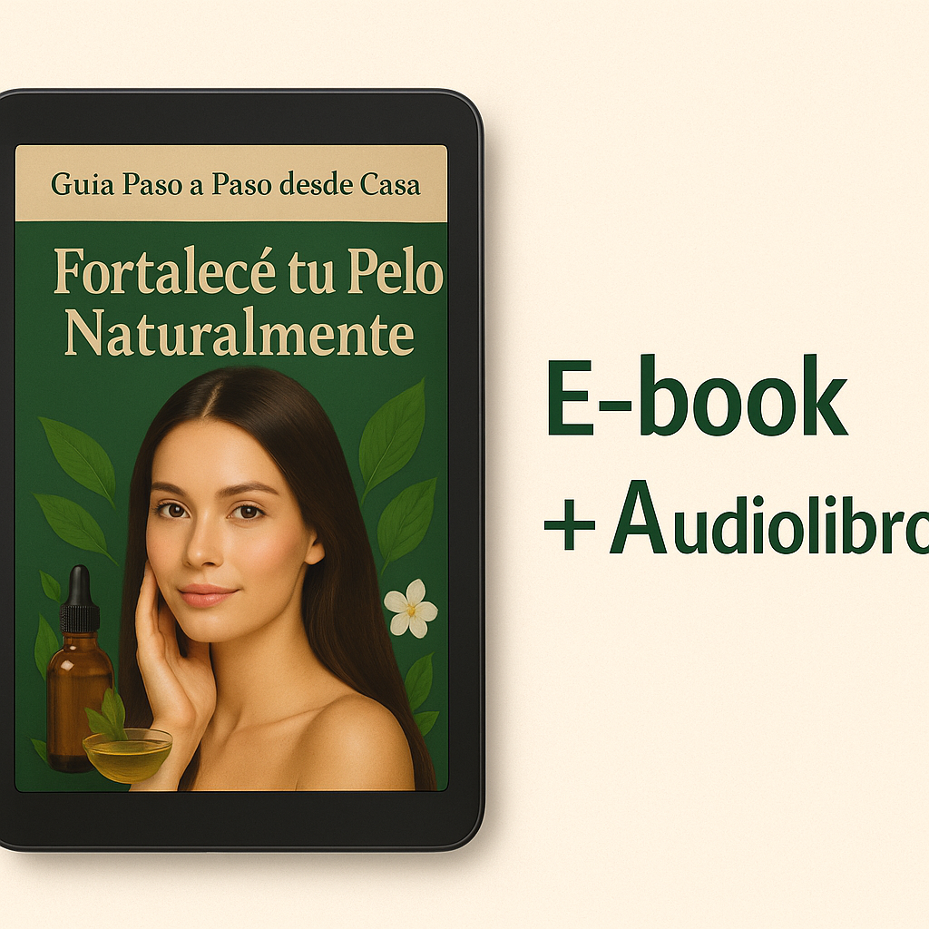 Fortalecé tu Pelo Naturalmente: E-book + Audiolibro con Técnicas de Masaje Capilar