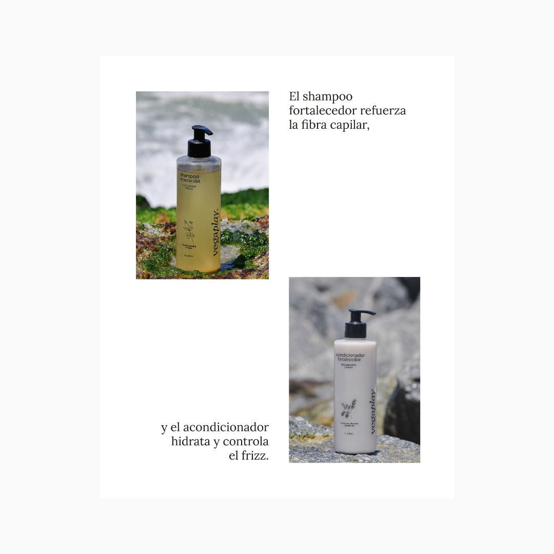KIT VEGAPLAY® CUIDADO CAPILAR FORTALECEDOR - Anti-Frizz