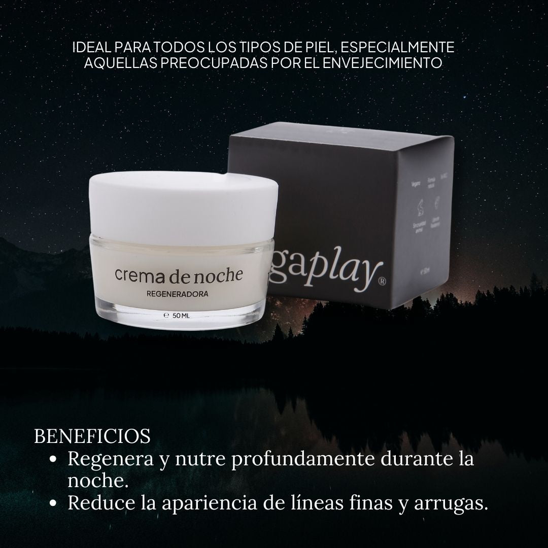 VEGAPLAY ® CREMA FACIAL DE NOCHE - Repara Barrera de la Piel