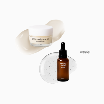 KIT VEGAPLAY ® FACIAL DE NOCHE - SERUM Y CREMA