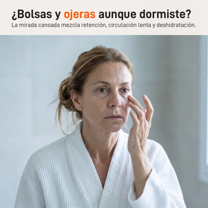 ¿Bolsas y ojeras aunque dormiste?