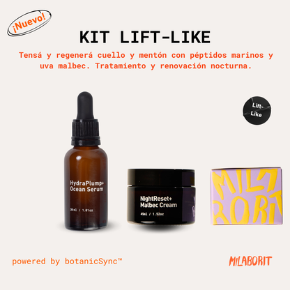 Kit Cuello + Mentón · Lift-Like Milaborit - Kit skincare Milaborit