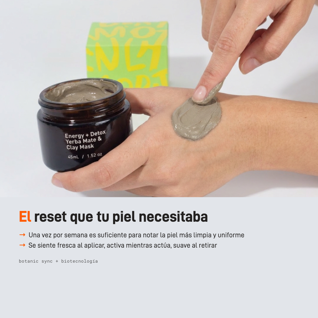 Energy + Detox Mask Milaborit - manos arcilla