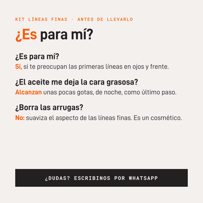 Antes de llevarlo: dudas frecuentes sobre el Kit Líneas Finas