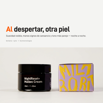 Night Reset Malbec Cream Milaborit - La Beautyneta