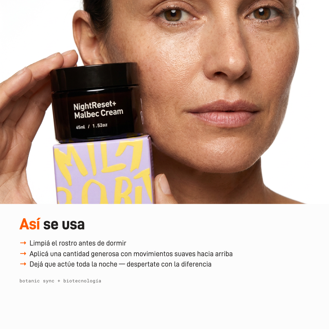 Night Reset Malbec Cream Milaborit - La Beautyneta