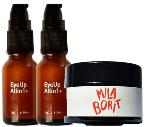 Kit Tratamiento Ojeras + Bolsas Milaborit y 1 EyeUp All-in-1+ Milaborit