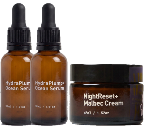 Kit Reafirmante Cuello y Mentón · Firmeza · Tetrapéptido-3 — Milaborit y 1 HydraPlump+ Ocean Serum Milaborit